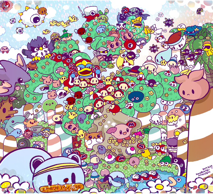 星のカービィ25周年のtwitterイラスト検索結果