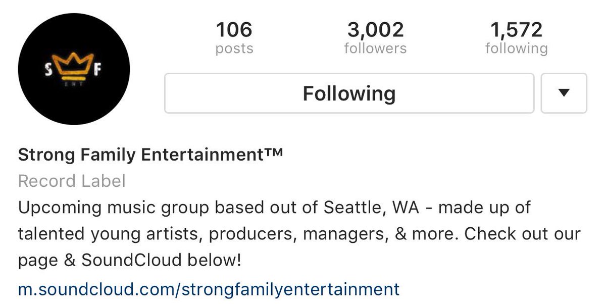 StrongFamilyEnt's tweet image. Just reached over 3k followers on Strong Family Entertainment Instagram. Thanks for those who do support. Trust in the process ↗️