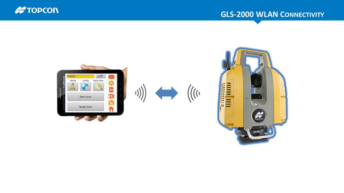 JF_Topcon's tweet image. Control your @TopconGLS2000 Laser Scanner remotely from your mobile device, now supports WLAN connectivity. @topconeu  @TopconImaging