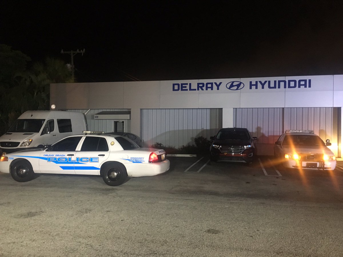 Breaking Overnight burglary at Delray Beach car dealership. WPEC
