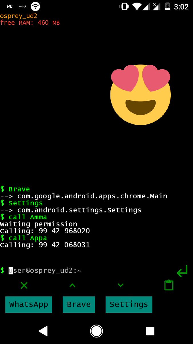 prasanthp96's tweet image. For the love of terminal 😍 #LinuxCLI launcher for #Android ❤️