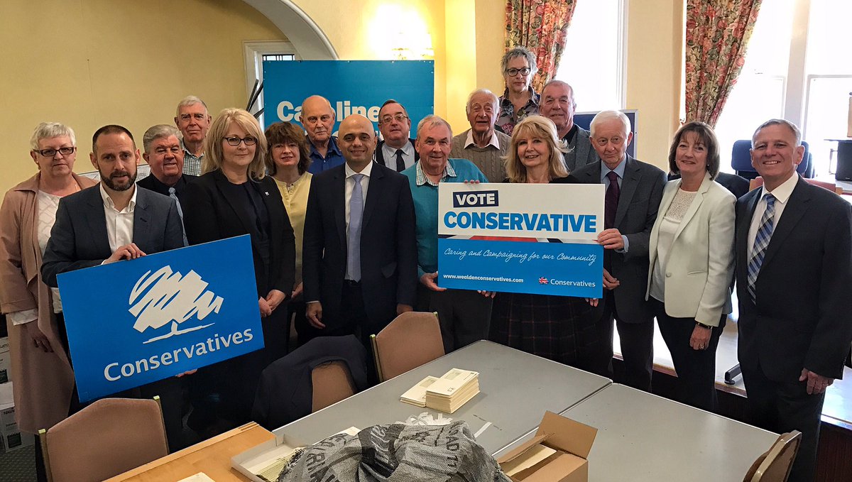 Great to have a visit from <a href="/sajidjavid/">Sajid Javid</a> to support our county council candidates <a href="/maximimusmutt/">historyhippy</a> @CllrDaveE and <a href="/CouncillorBels1/">CouncillorBelsey</a> #eastbourne