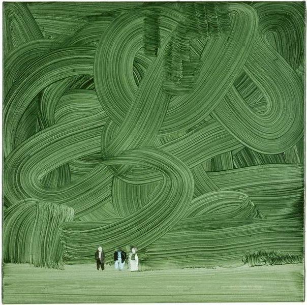 Mecenos's tweet photo. Wilhelm Sasnal #art #arte #Mecenos #painting #contemporaryart #green https://t.co/Uf7H7fRYIx