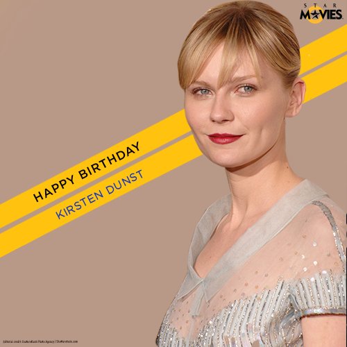 Lets wish the blue-eyed beauty Kirsten Dunst, a very Happy Birthday. 