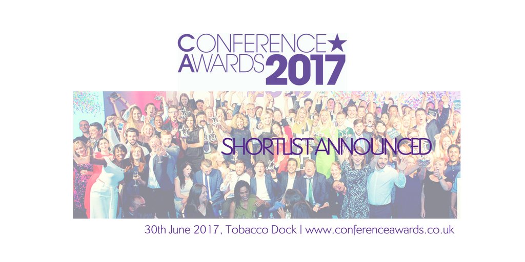 CONGRATULATIONS! #ConferenceAwards finalists have been announced. Well done to all the shortlisted entries... ow.ly/pw6n30bdySN