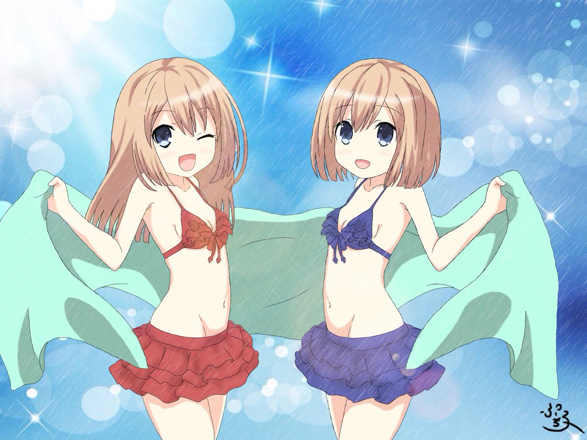 ぷち子 No Twitter やっと完成ですｯ W ロム 私 似合ってるかな ラム 当たり前でしょ 私たちに似合わないものなんて無いわよｯ ネプテューヌ ロム ラム