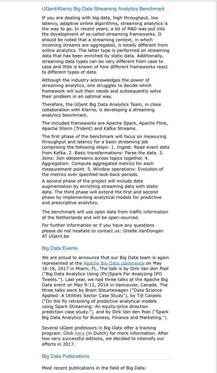 dirkvandenpoel's tweet image. Another PhD progress meeting at klarrio.com. Details on our #streaming platform #benchmark at bigdata.ugent.be #analytics