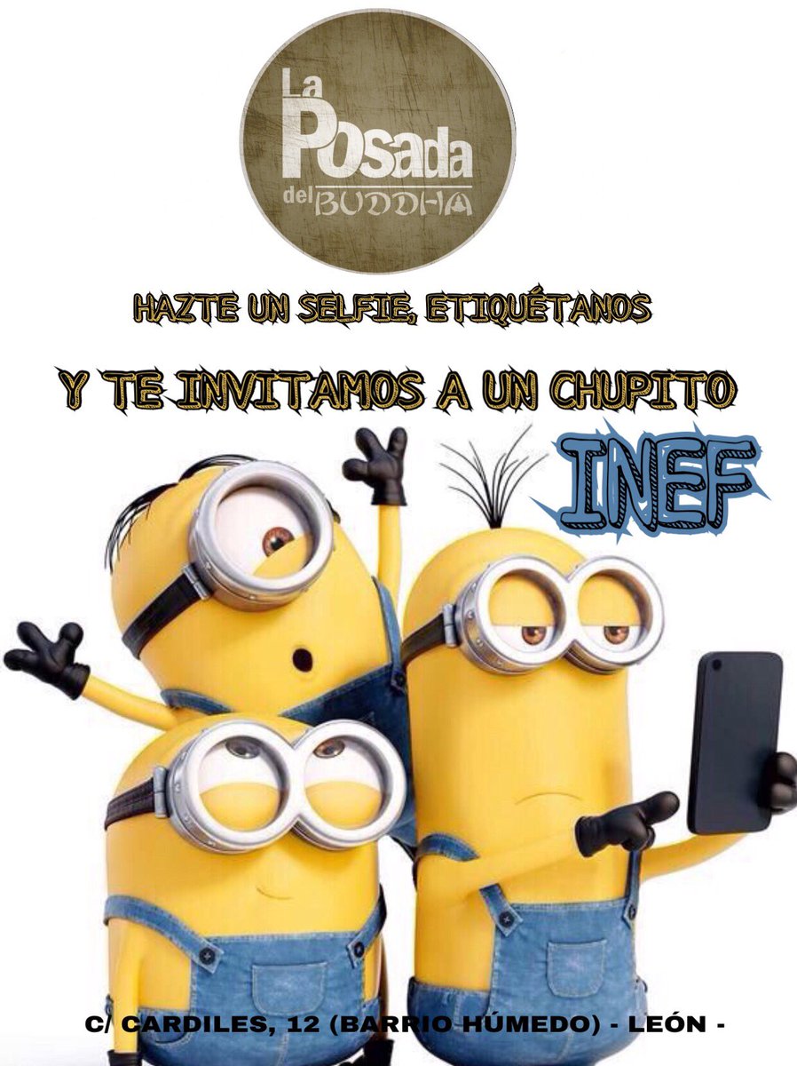 Esta noche, hazte un SELFIE, etiquétanos y te invitamos a un chupito!!
#laposadadelbuddhaleon 
#juevesitos💋
#selfie📸 
#inef