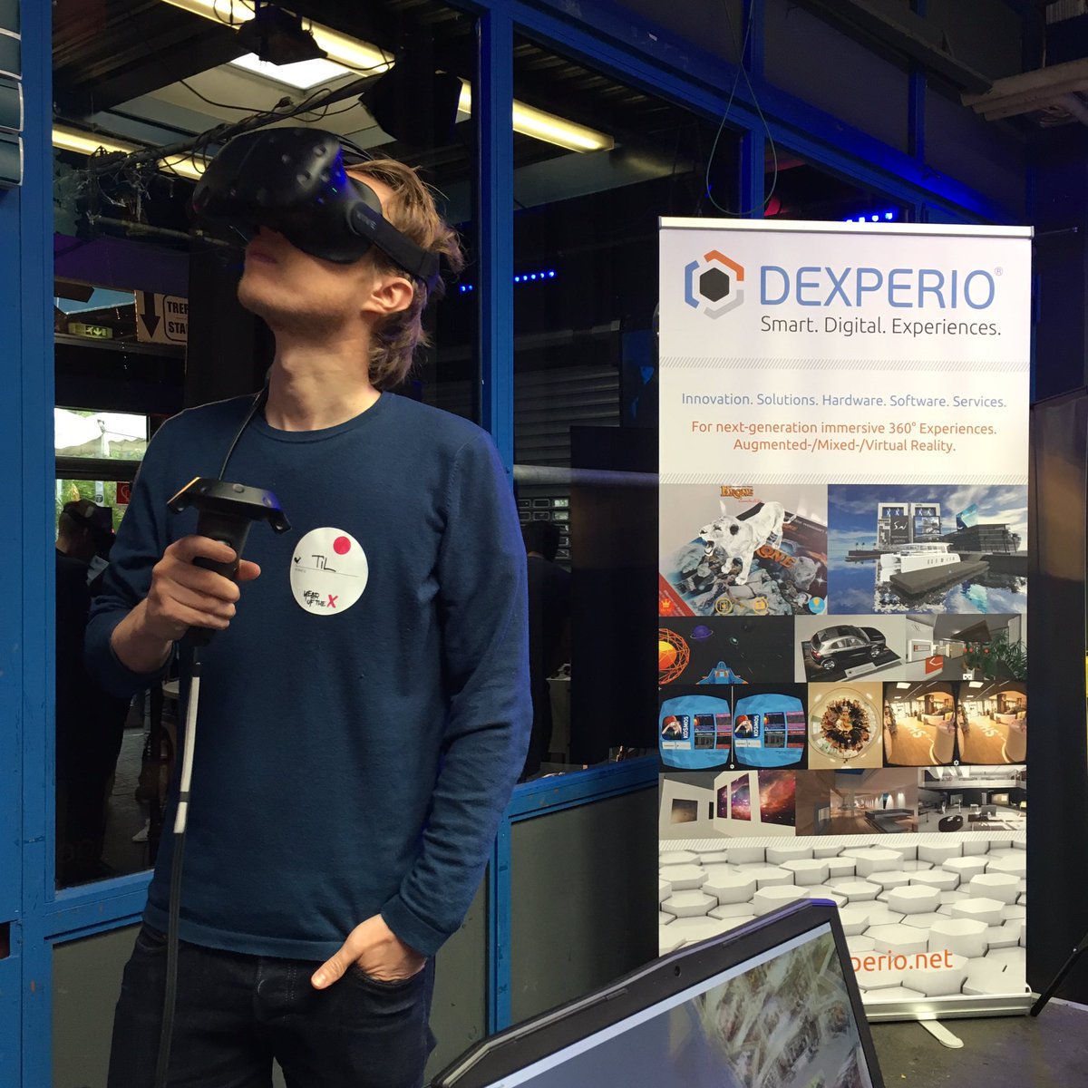 Demoing at <a href="/YOTX_Festival/">YOTX</a>! Always nice to see how people get lost in our virtual world.