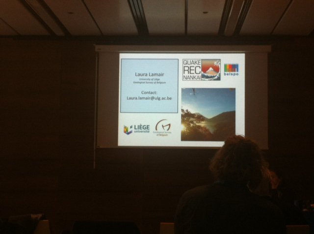 Great presentation by Laura Lamair <a href="/QuakeRecNankai/">QuakeRecNankai</a> in the #EGU17 limnogeology session <a href="/belspo/">Belspo</a> #GSBelgium