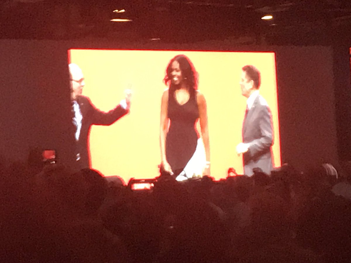 She's here! Michelle Obama! #A17CON