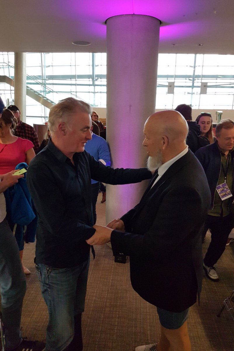 A pleasure interviewing the great Michael Eavis #glastonbury on stage at #bestinfest 
Some great stories and an excellent event. <a href="/BestinFest/">BestinFest</a>