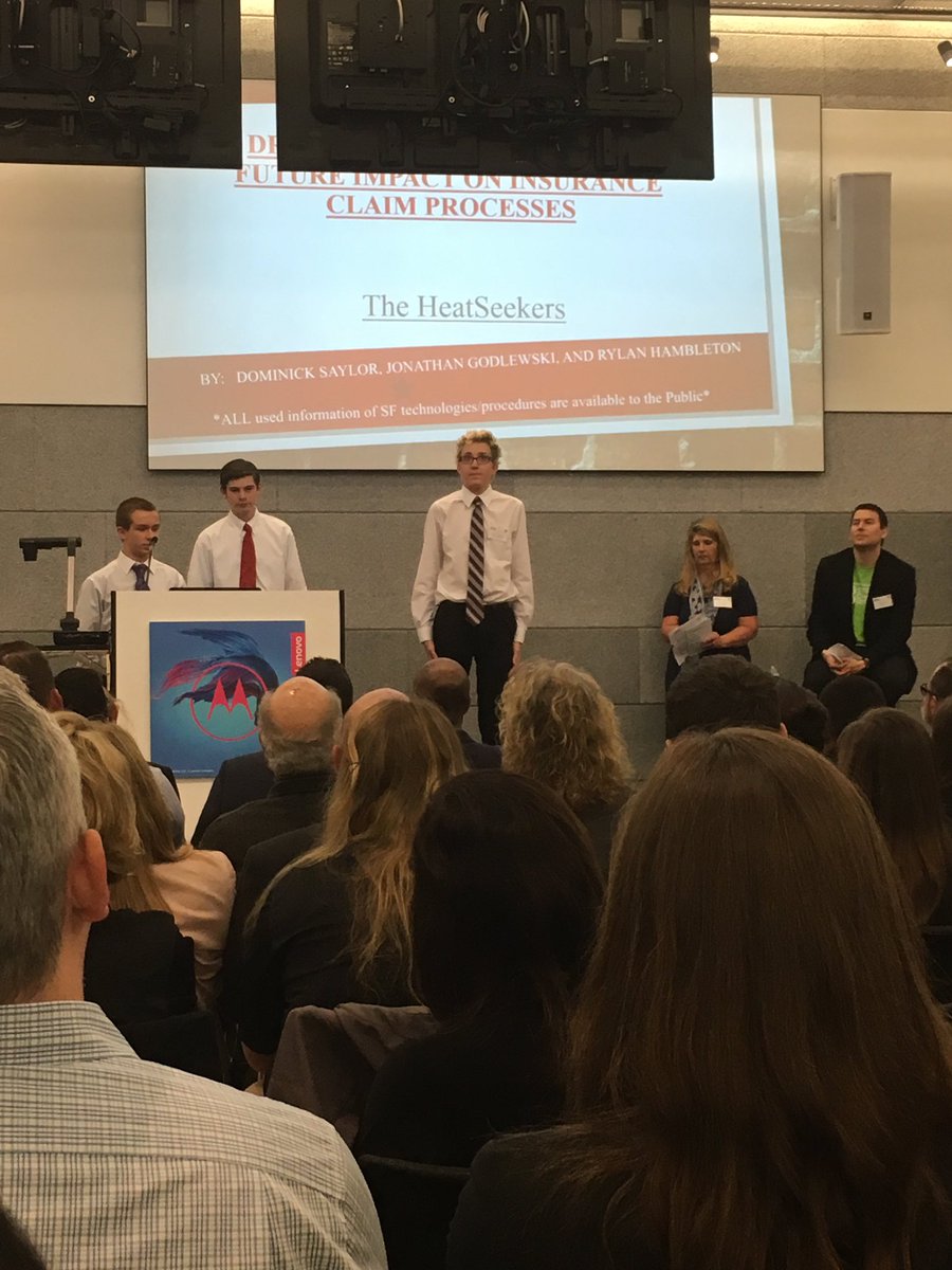 Ashley Petrinec (@anpetrinec55) on Twitter photo Bloomington High School talking about using drone fleets during the claims process. Great application to SF. <a href="/ISTCoalition/">ISTCoalition</a> #STEMChallenge Bloomington High School talking about using drone fleets during the claims process. Great application to SF. <a href="/ISTCoalition/">ISTCoalition</a> #STEMChallenge