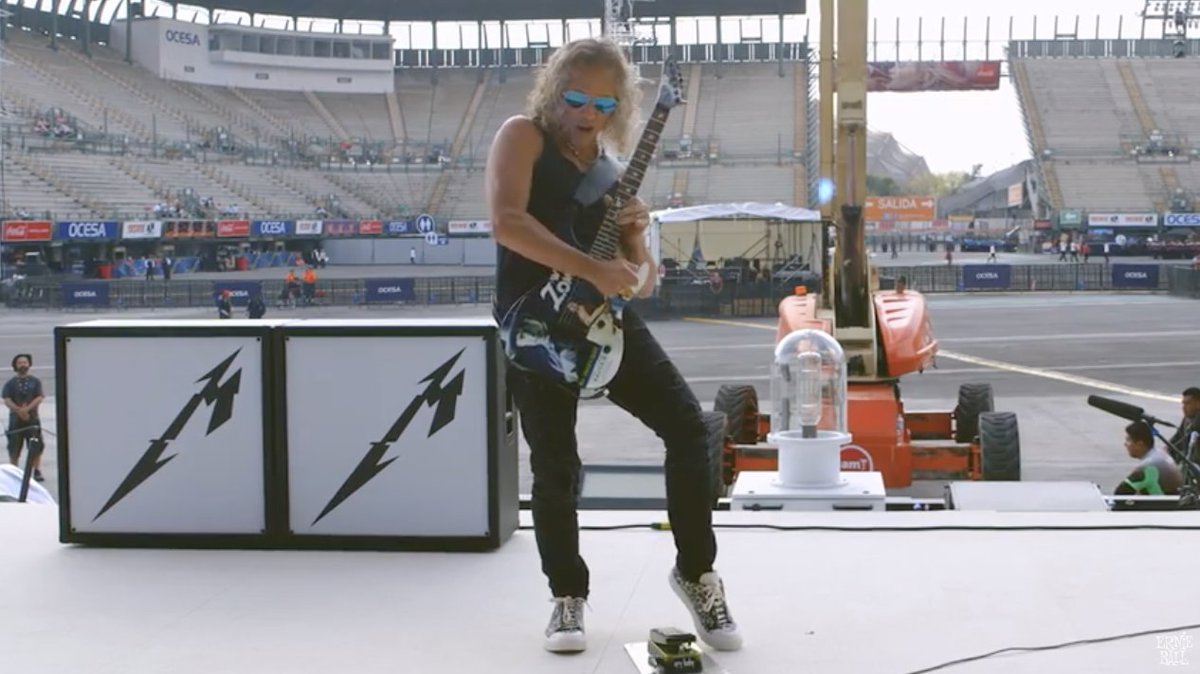 GuitarWorld's tweet photo. Watch @KirkHammett Try to Break Ernie Ball's New Paradigm Guitar Strings! https://t.co/clG5xTXo3z @ernieball @Metallica #Metallica https://t.co/pdfrHyB7mG