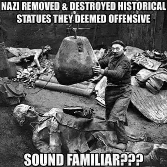 US_Exceptional's tweet image. Look familiar? #DemocRATS are removing monuments THEY deem offensive just like the #Nazis &amp;amp; #ISIS... #NewOrleans is the latest victim!
