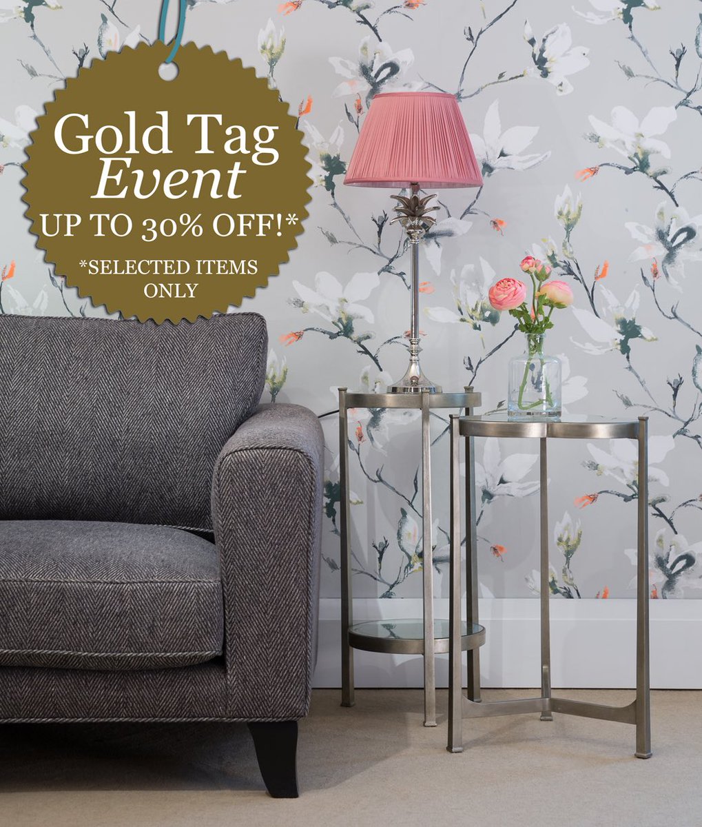 NOW ON! Gold Tag Event In-Store! Save up to 30% on selected showroom items until Saturday 29th Saturday! #interiordesign #instoreevent