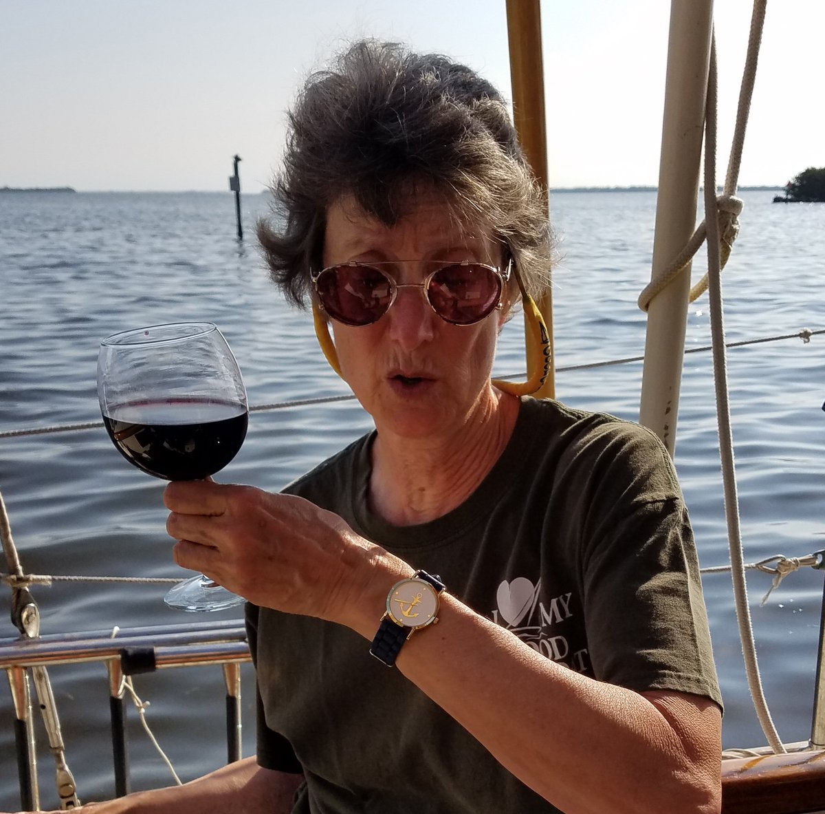 GOB founders retired after 20 years, leaving 3 staff in charge. Karen got that longed-for “gold watch.” (Nautical too! Classy, what?)