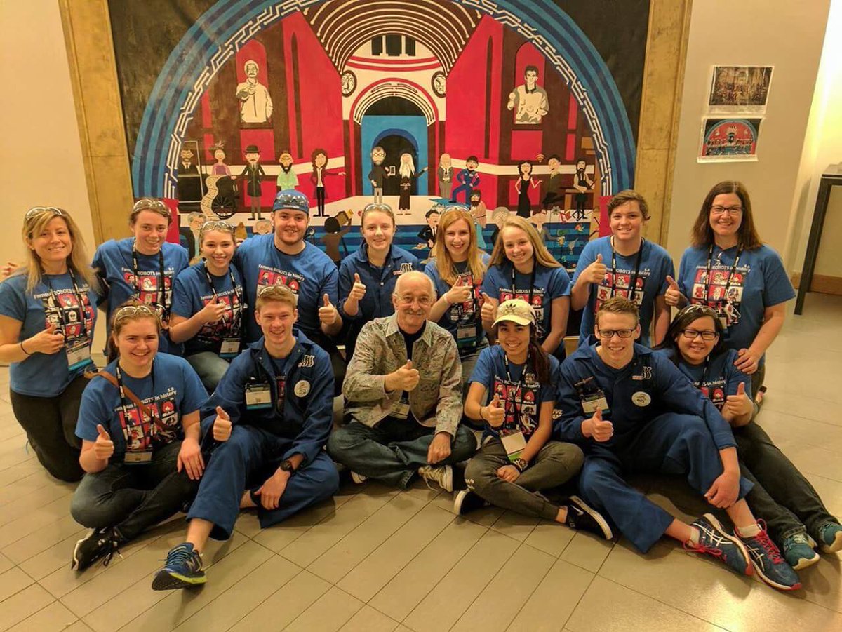 4525robotics's tweet photo. Art Talk Thursday with Renaissance man Woodie Flowers! #STEAMpoweredSTEM #creativekids #STEAMheroes https://t.co/vdE1LvDUEK