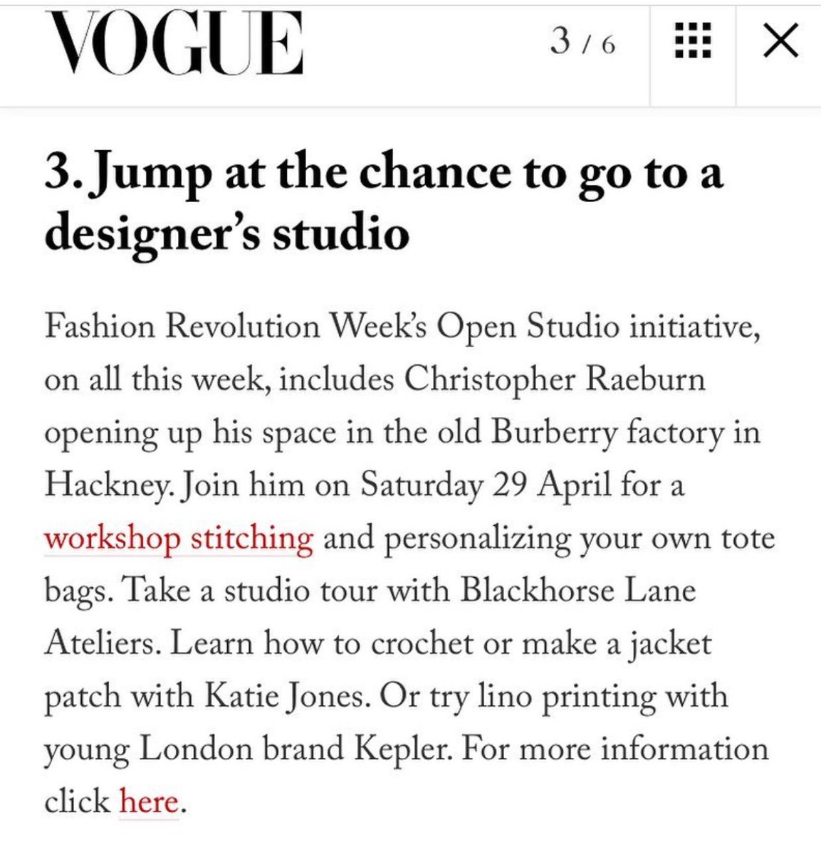 #FashRevStudios, Thanks <a href="/BritishVogue/">British Vogue</a> <a href="/elliepithers/">Ellie Pithers</a> 🙌🏼 <a href="/Blackhorselane/">blackhorselane</a> <a href="/StudioRaeburn/">We Love Fashion</a> <a href="/KATIEJONESKNIT/">KATIE JONES</a> <a href="/tamsinblanchard/">tamsin blanchard</a> <a href="/Fash_Rev/">Fashion Revolution</a>
