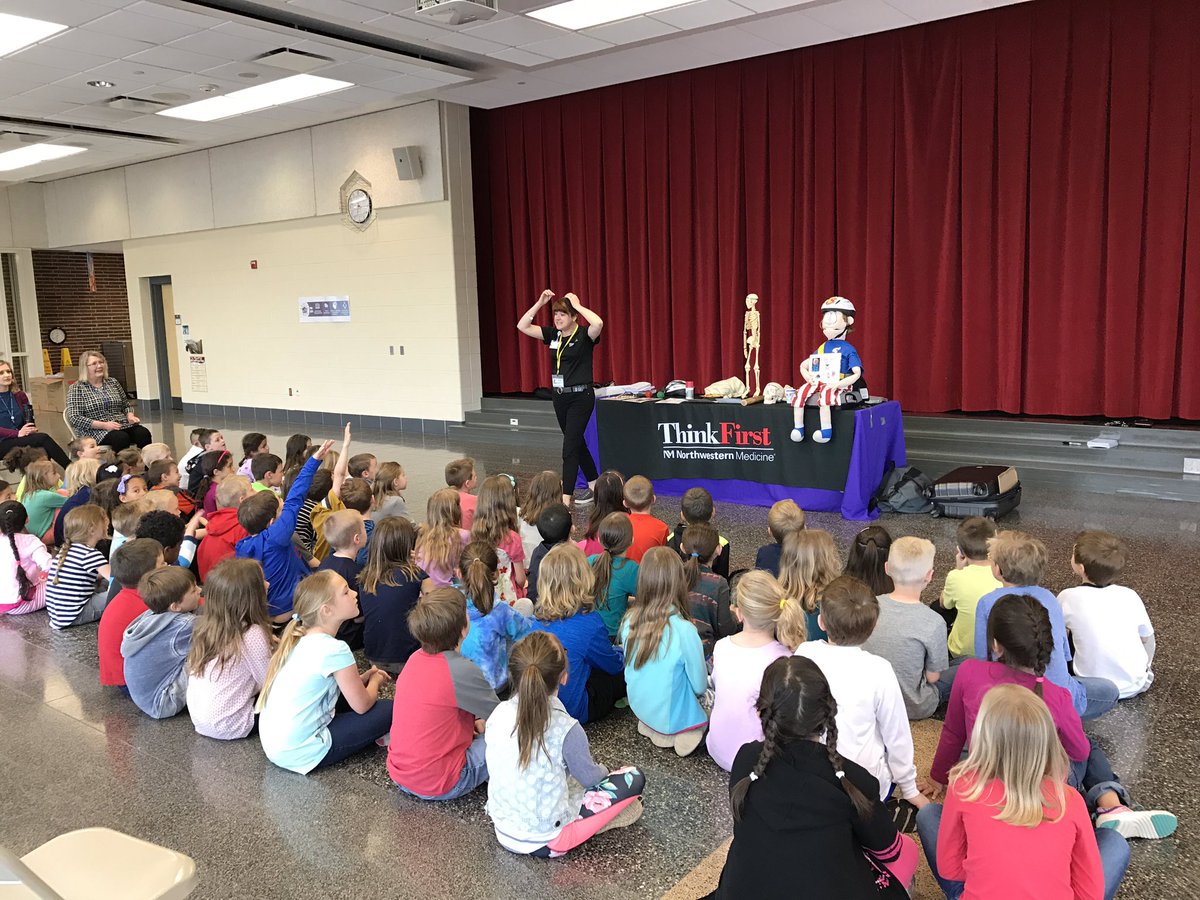 Northwestern Medicine and Geneva Community Chest present on Brain Safety and give free bike helmets to EVERY first grader every year!