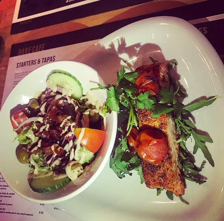 Cajun Salmon 😍🍴#darecafe #salmon #leeds #food