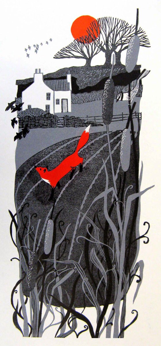 northbird_ellen's tweet image. If you found a foxburrow and kept it a secret, the fox would in return protect your household, Norway. #folklorethursday #fox Art, L. Myhill