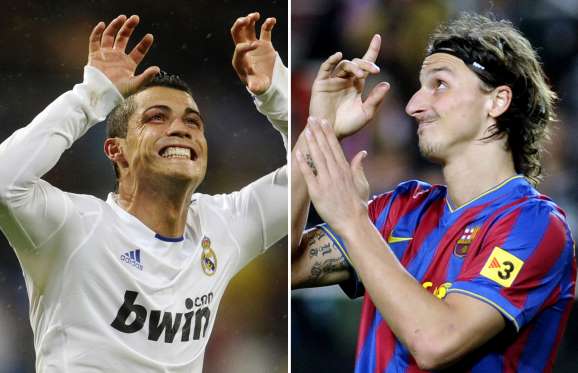 Estatisticaspfc's tweet image. Cristiano Ronaldo e Zlatan Ibrahimovic são os únicos dois jogadores a marcar em cada minuto de uma partida desde o 1º  tempo até os 45 do 2º