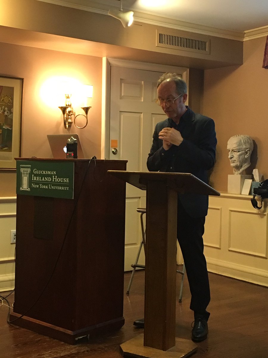 GIHNYU's tweet image. Delighted to have @iarlavox at Glucksman Ireland House NYU to speak to our MA students yesterday evening.
