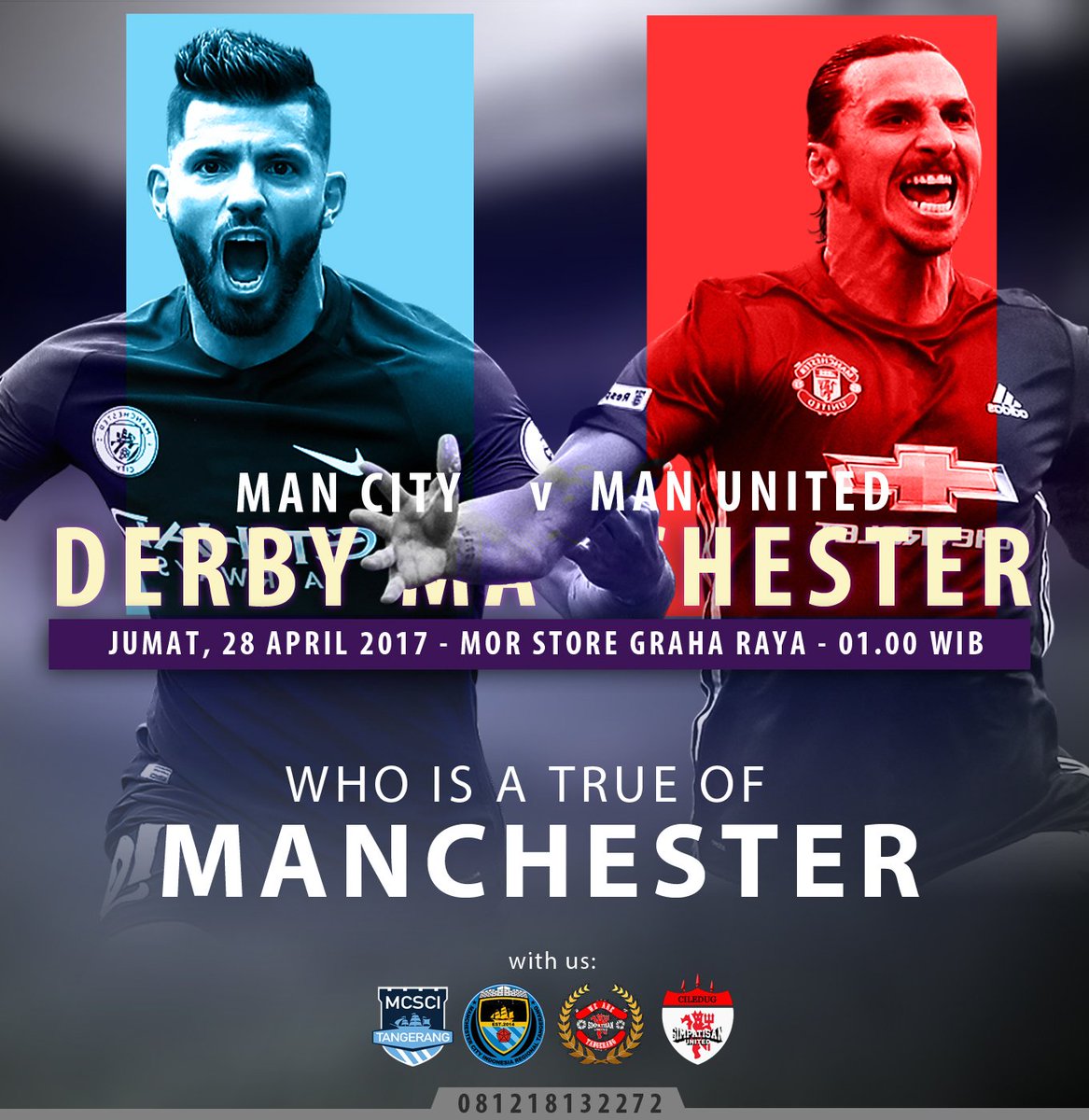 IT'S DERBY DAY!

SHOW YOUR BLUE COLOUR WITH US TONIGHT! #ManchesterDerby #BudayakanNobar