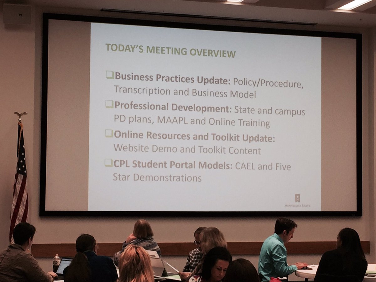 MinnStateCTE's tweet image. @mnscu faculty, administrators, and staff hard at work today on #CreditForPriorLearning #ExtraordinaryEducation