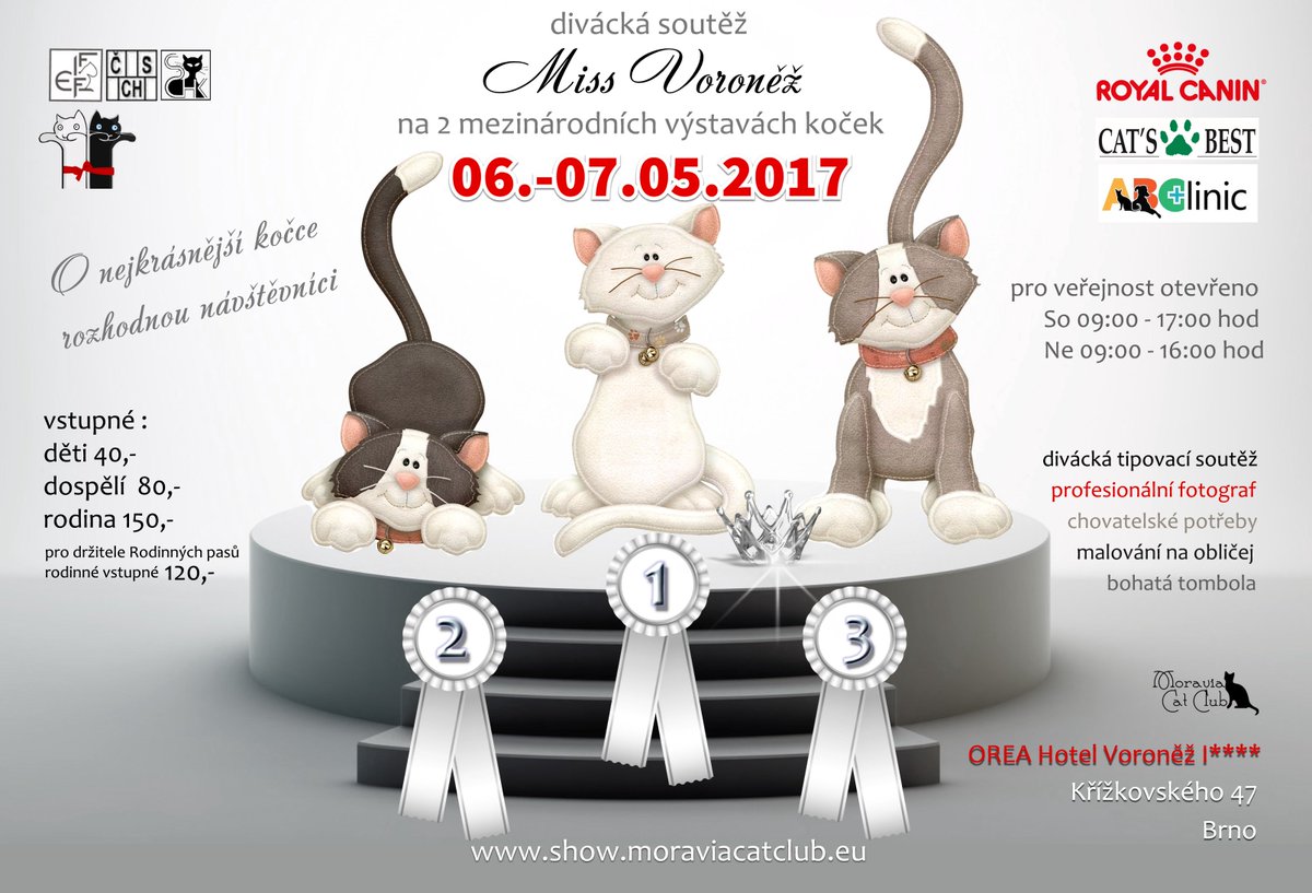 😻 Přijeďte do Brna rozhodnout o nejkrásnější kočce! 😺🐱
📍Kde? V 🔹Orea Hotelu Voroněž🔹oreahotelvoronez.cz
Více na bit.ly/NEJKRÁŠNĚJŠÍ_Č…