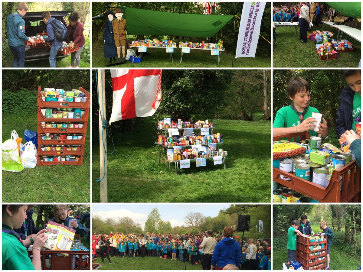 NourishFoodbank's tweet image. Huge thx 2 @RTWScouts 4 their fab St George's day collection of 307.25kgs. Well organised by 2nd RTW St. Pauls #rusthall #TunbridgeWells 👍👍