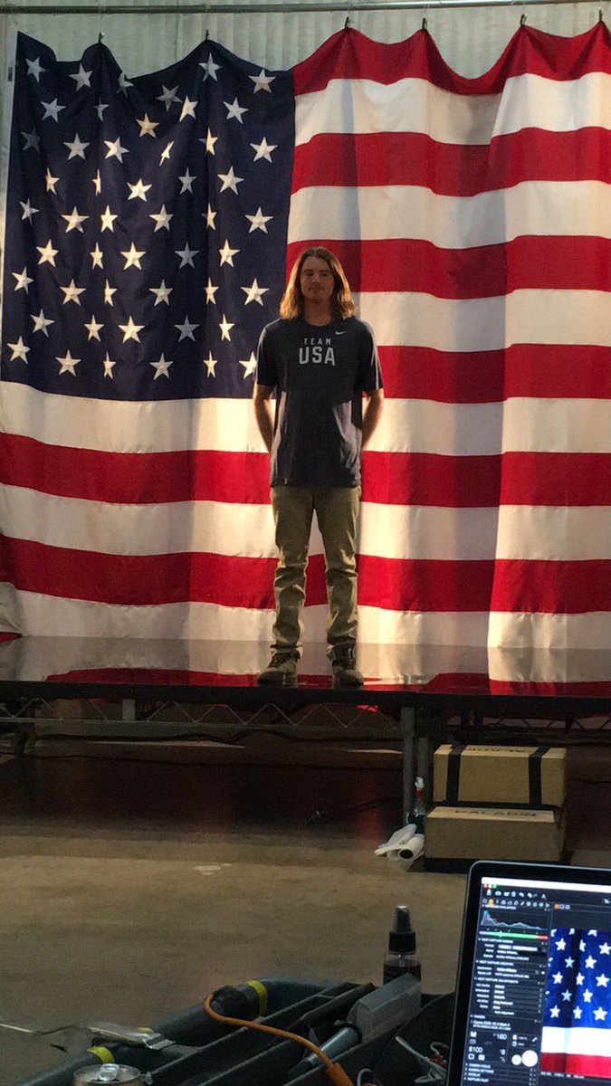 Good times in West Hollywood for the <a href="/TeamUSA/">Team USA</a> <a href="/NBCOlympics/">NBC Olympics & Paralympics</a> promo shoot! 🇺🇸🎿🐐 #winterolympics #teamusa