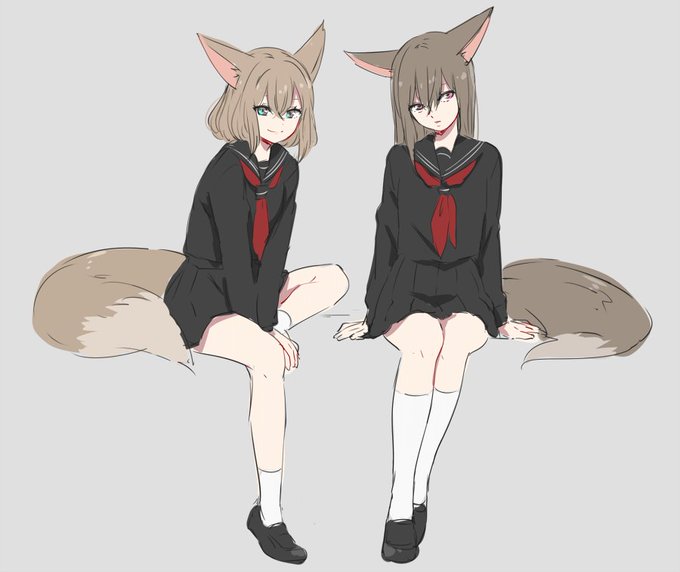 きつねじょしこうせいラフ 