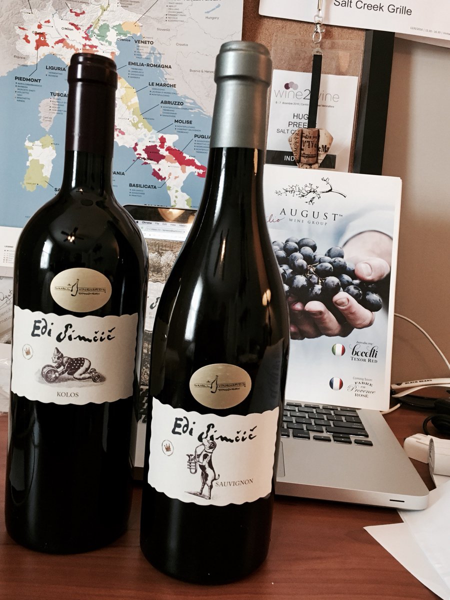 RestUprising's tweet photo. Jody Allen thank you for these little goodies #edisimcic from Slovenia #AugustWineGroup https://t.co/t1UzrzOikO