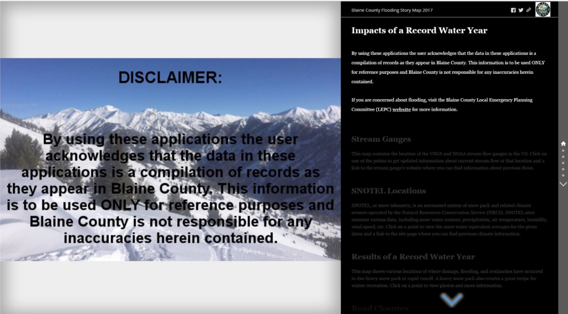 Blaine County on Twitter "Blaine County's GIS Team has a new resource