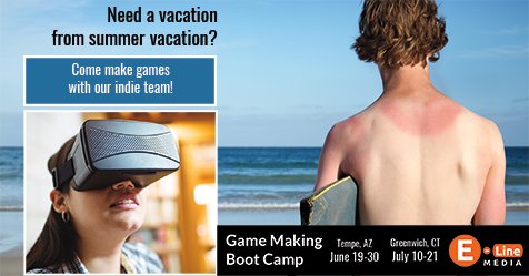 Come make games with our team this summer at our Game Making Boot Camps! bootcamp.elinemedia.com