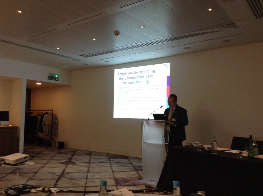 NHSLdn_CN's tweet photo. Richard Leigh closes the diabetes clinical network #LDFN - thx @NHSLondonSCN for event &amp; @svig2 for all her support to diabetes foot https://t.co/gOOPn6ahez