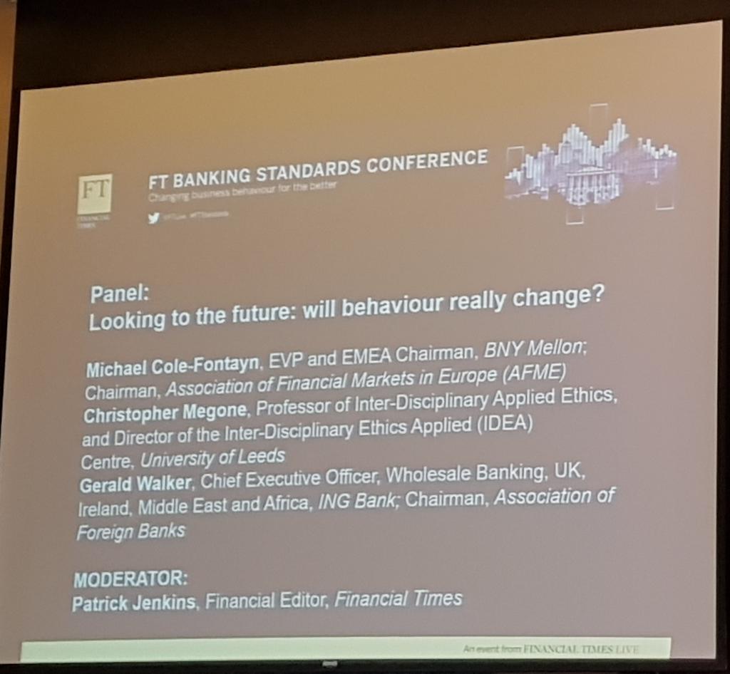 MirelaXhota's tweet image. Panel: Looking to the future: will behaviour really change? #FTStandards@ftlive #needforchange 
#alwaysnetworking  #maketherightconnections