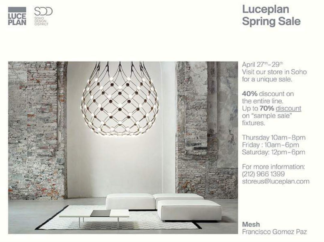 Luceplan On Twitter Join Us For A Spring Event In The Join Us For A Spring Event In The