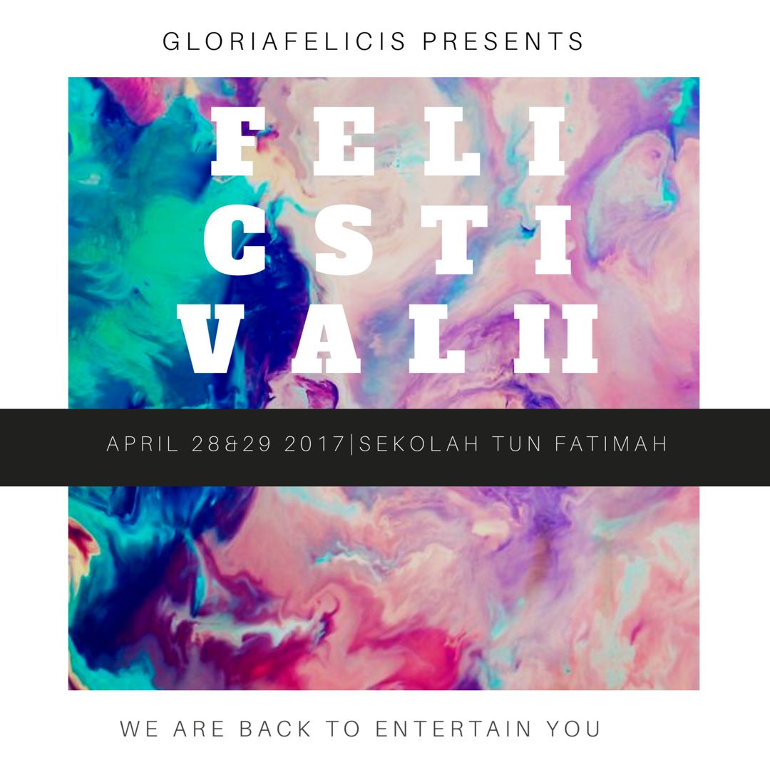 johorevent's tweet photo. Felicstival II | 27 - 28/04/17 | 8AM - 6PM | Sekolah Tun Fatimah, Johor Bahru | 
Event oleh : @gloriafelicis https://t.co/wWhhC9CdoS