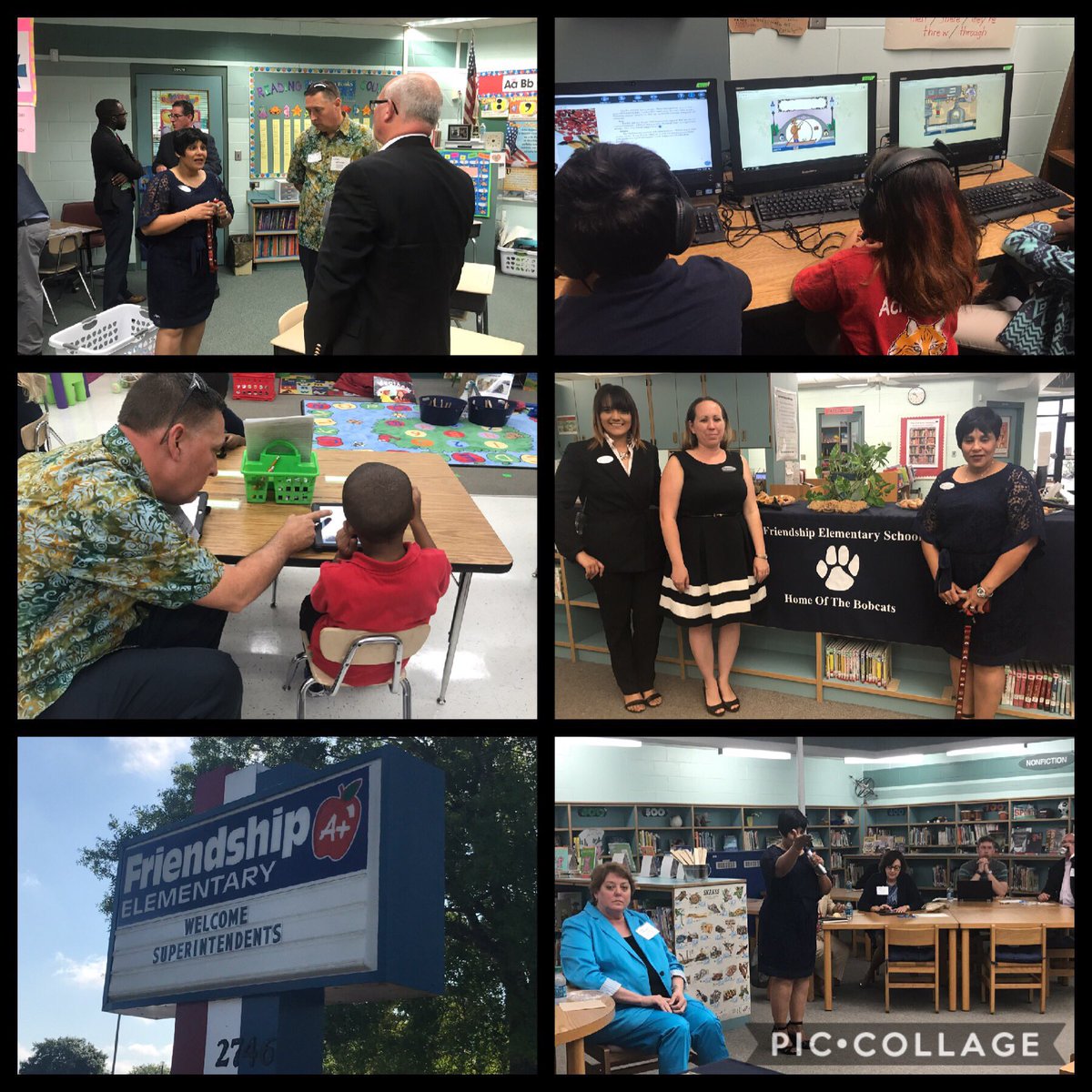 techtalesmonica's tweet image. Thank you to #FriendshipBobcats  @cristinaraimun4 @JessicaAivazis for the hospitality! Wonderful tour for our visiting Superintendents!
