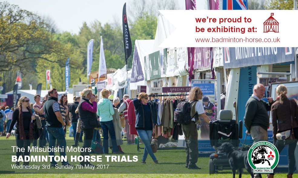 Looking forward to seeing you all at Badminton 3-7 May. We are launching some exciting new products. Well worth a visit. Stand 273  #MMBHT