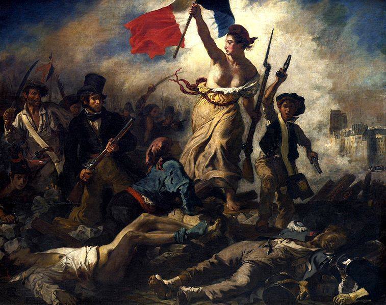 Eugène Delacroix,#ArtworkOfTheday 'Freedom guiding the people in the barricades', Welcome!! @KrzysztofPiotr5 @andyspeirs1 @Poesia_boreal