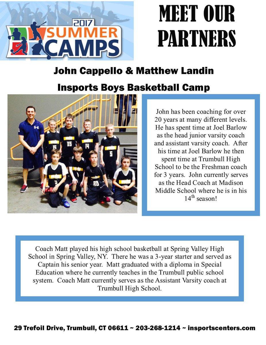 Meet Two of Our Partners for Summer Camp 2017! John Cappello &amp; Matthew Landin. Receive 10% off this camp now through Saturday, April 29th!