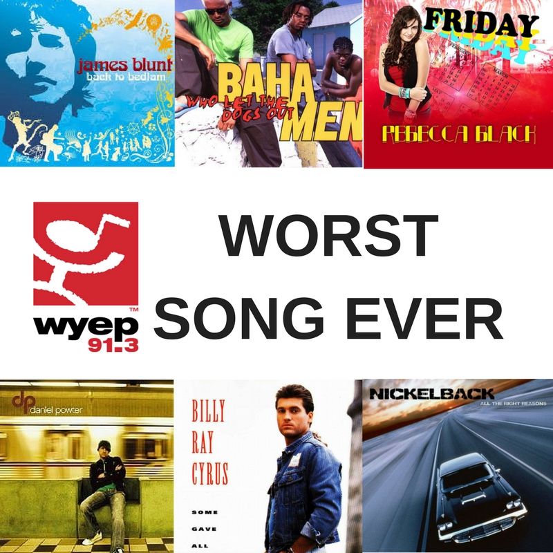 WYEP's tweet image. We want to know what the worst song ever is. Monday, send us your (least) favorites w/ #WorstSongEver + tag @wyep
wyep.org/worst-song-ever