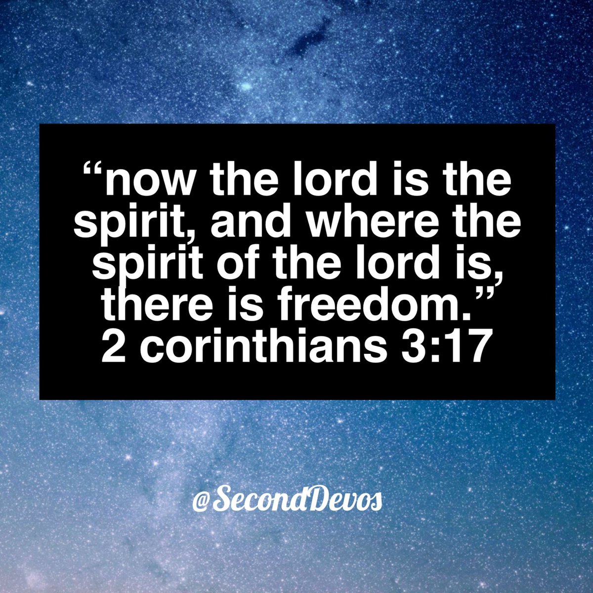 SecondDevos's tweet image. His Spirit lives inside of us and guides us. We are no longer slaves to unrighteousness and our sins have been put to death. #SecondDevos