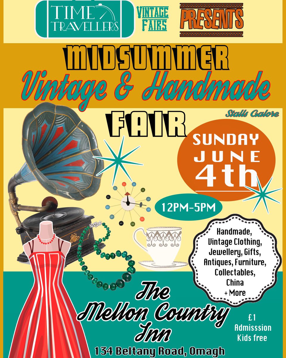 RusticRunway's tweet image. Midsummer Vintage &amp;amp; Handmade Fair at The Mellon Country Inn #Handmade #vintage @whatsonNI