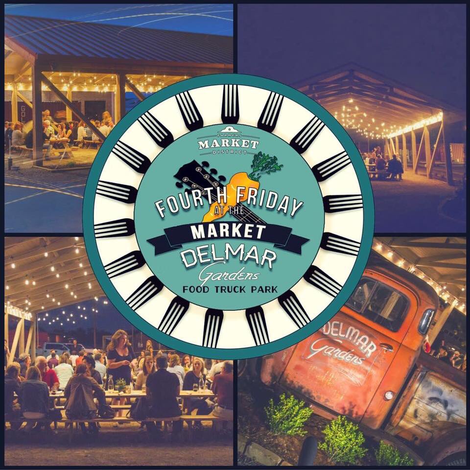 Join us tomorrow for #4thFriday at the Market! Food trucks, vendors, live music, and more! facebook.com/events/1664365…