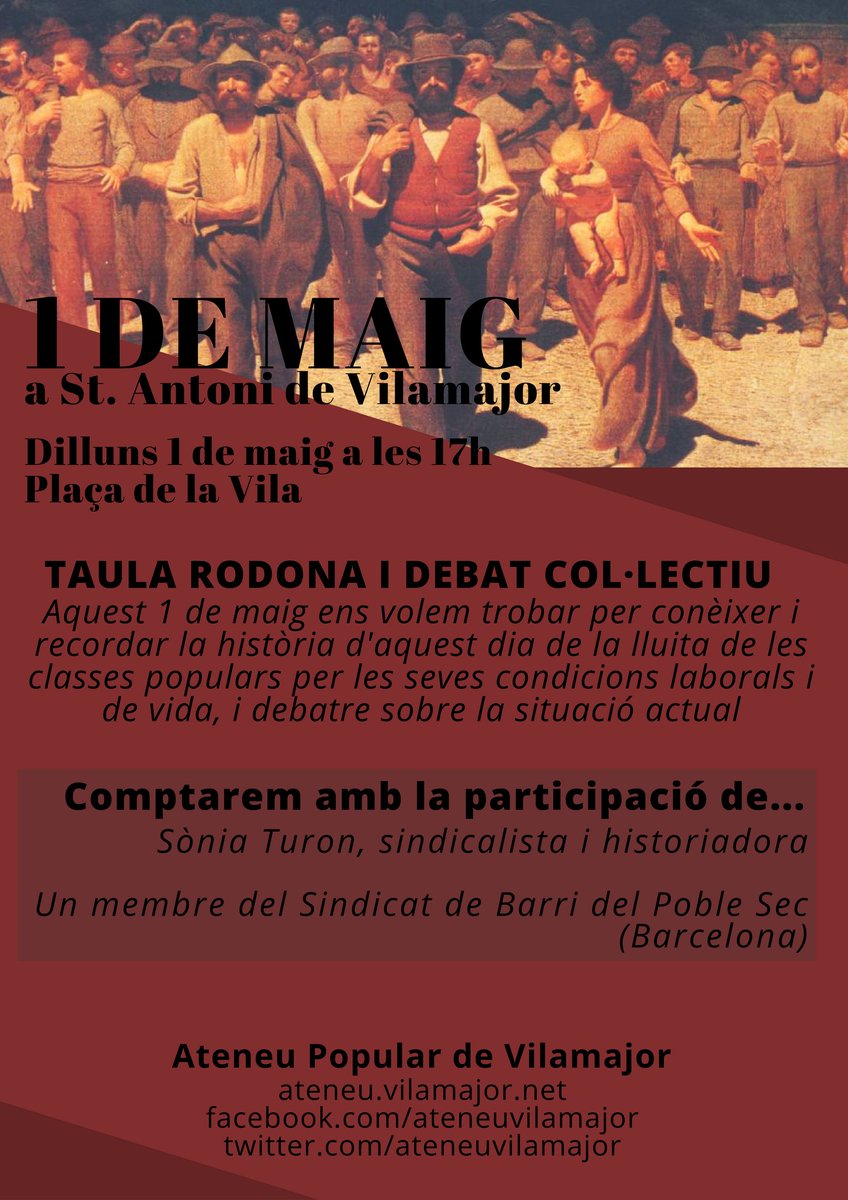 AteneuVilamajor's tweet photo. [Dilluns 1] Primer de Maig a Vilamajor https://t.co/ILAdZEkoGm https://t.co/Ngx5VBWOTL